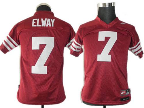 Cardinal #7 John Elway Red Stitched Youth NCAA Jersey